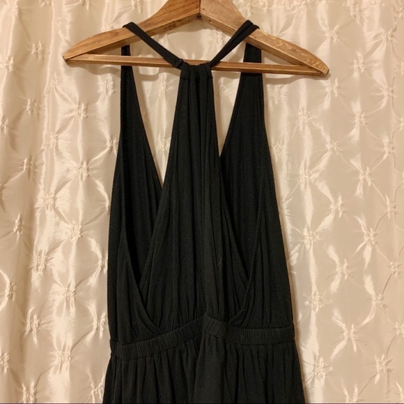 Free People Tank Top • We the Free Black Heat Wave Peplum Surplice Sleeveless - Picture 6 of 12